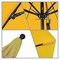 California Umbrella 7.5' Black Aluminum Market Patio Umbrella, Olefin Lemon 194061334737 - alternate 3